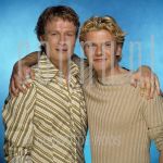 Bastiaan Ragas and Roef Ragas (Date Unknown) at studio in Amsterdam.

[keywords]Posed, Half Length, Eyecontact, Smiling, Embrace[/keywords]